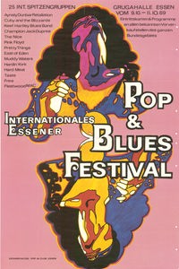 Plakat vom 1. Internationales Essener Pop & Blues Festival 1969
