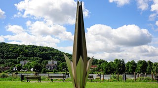 Skulptur "Hagassini" von Volker Gerlach im Skulpturenpark Kettwig