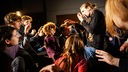 "Die Zeitmaschine". Foto vom Workshop mit Jugendlichen am Theater Bonn